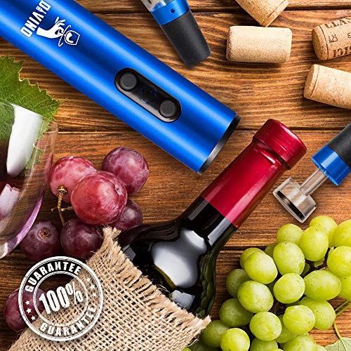 Rechargeable Electric Wine Opener Set – Automatic Wine Opener Electric Corkscrew, Rechargeable Wine Opener & Cordless Electric Wine Bottle Opener W/Foil Cutter, Vacuum Stopper & Aerator, Wine Gift Set #TOP6