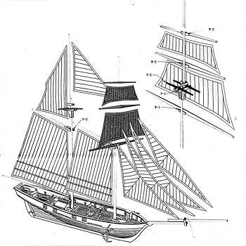 Amazon | 木製 帆船モデル 1/130スケール 船パズル スケール1