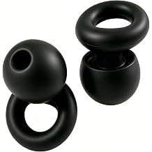 Ear Plugs for Noise ReductionSuper Soft, Reusable Hearing Protection in Flexible Silicone for Sleep, Noise Sensitivity & Flights-8 Ear Tips in XS/S/M/L27dB Noise CancellingBlack