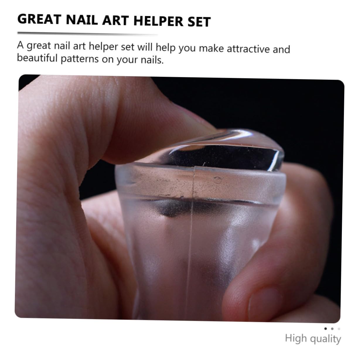 FRCOLOR 8 Piezas Sello De Doble Cabeza De Arte De Uñas Claridad Estampador De Uñas De Bricolaje Kit De Estampado De Uñas Kits De Bricolaje Simple Suministros De Uñas Gel De Sílice
