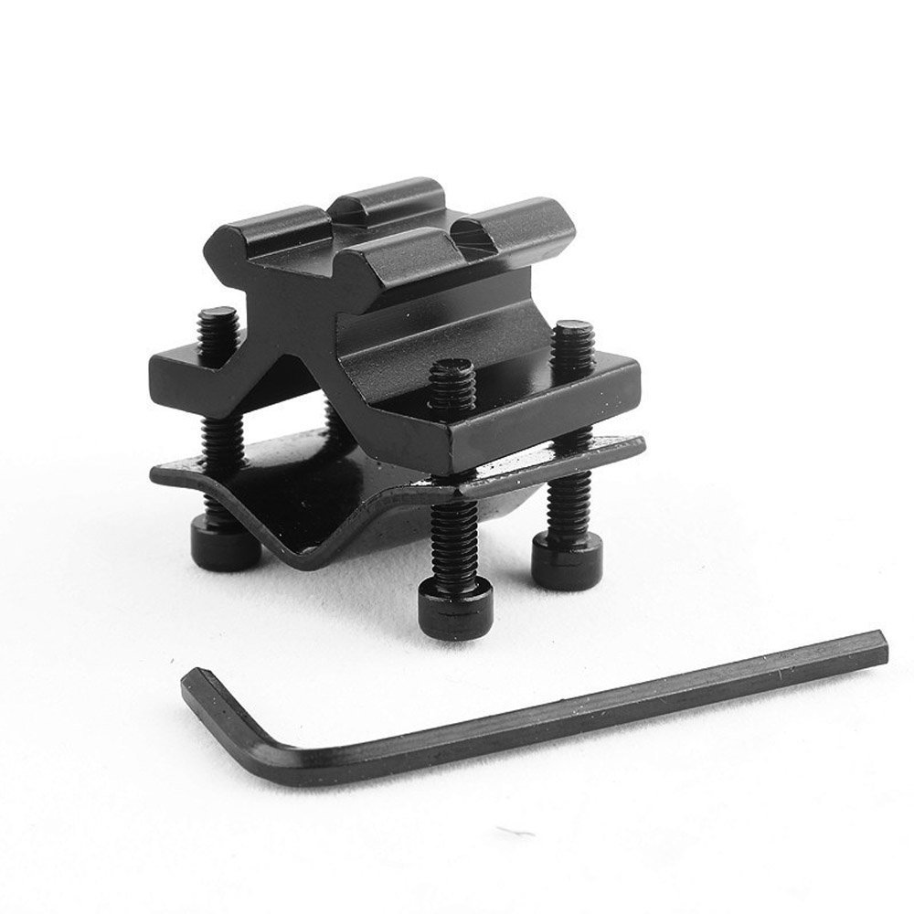 Buy Higoo 20mm Barrel Rail Tube Adapter, Laser Flashlight Barrel Clamp