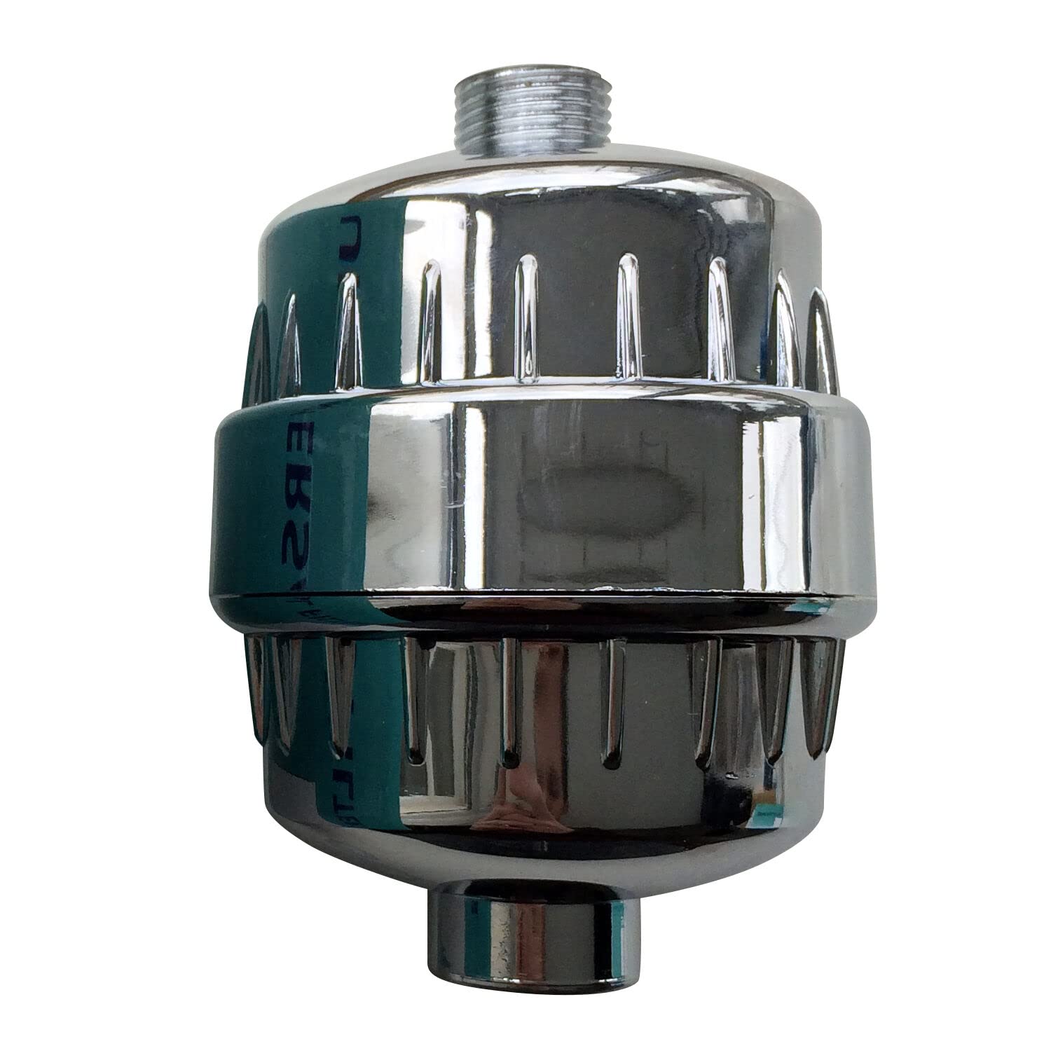 in Line Shower Filter for Chlorine and Heavy Metal Removal Filtration White or Chrome Filter (Chrome Filter)