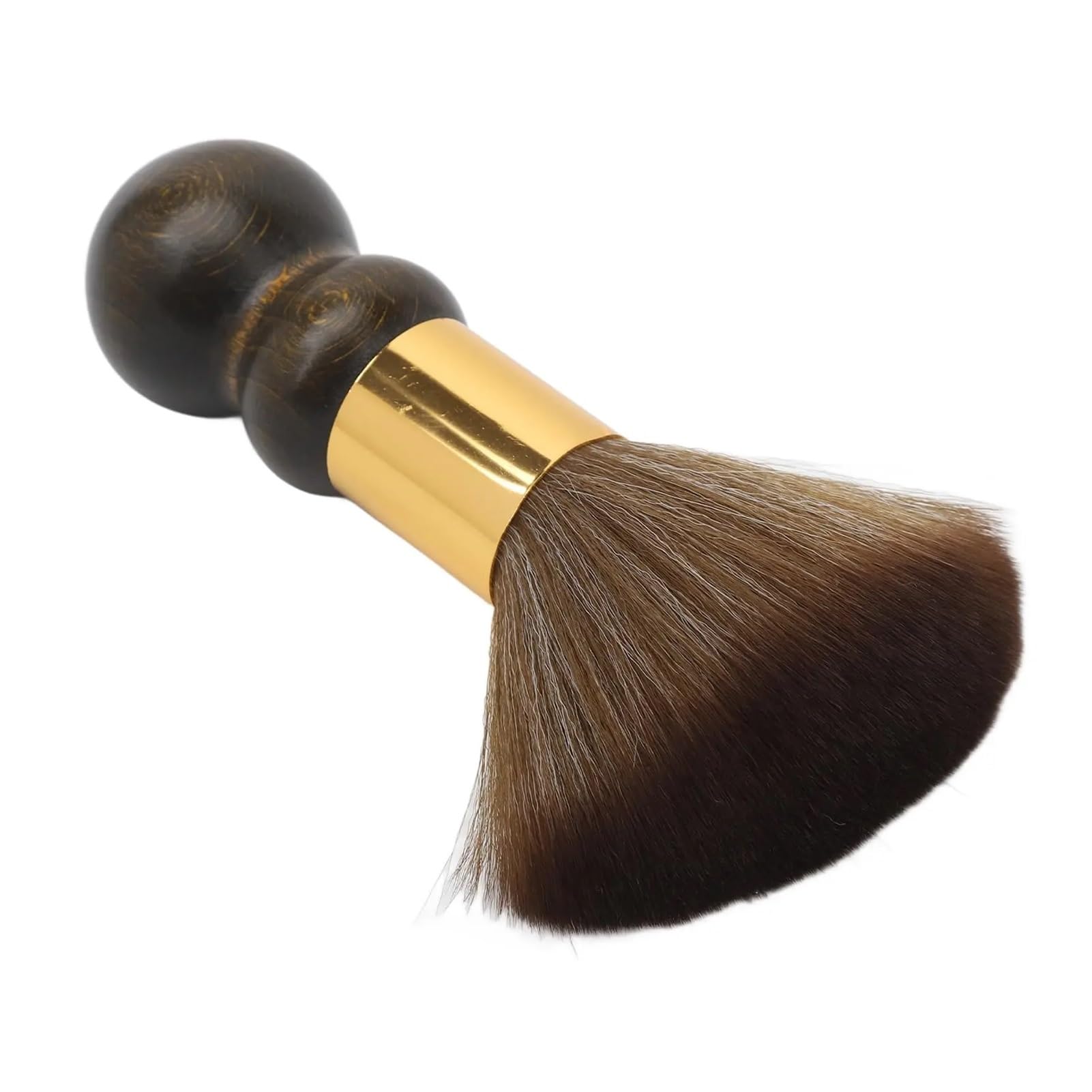 Cepillo Suave For Peluquería, Cepillo De Limpieza For Eliminar El Polvo De La Cara Y El Cuello, Mango De Madera, Cepillo De Maquillaje De Estilo Antiestático(B)