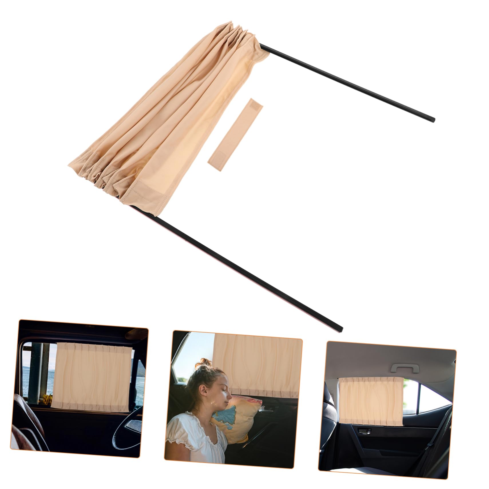 PLAFOPE 2piezas Cortina para Ventanas De Coche Parasol para Ventanas Laterales Instalación
