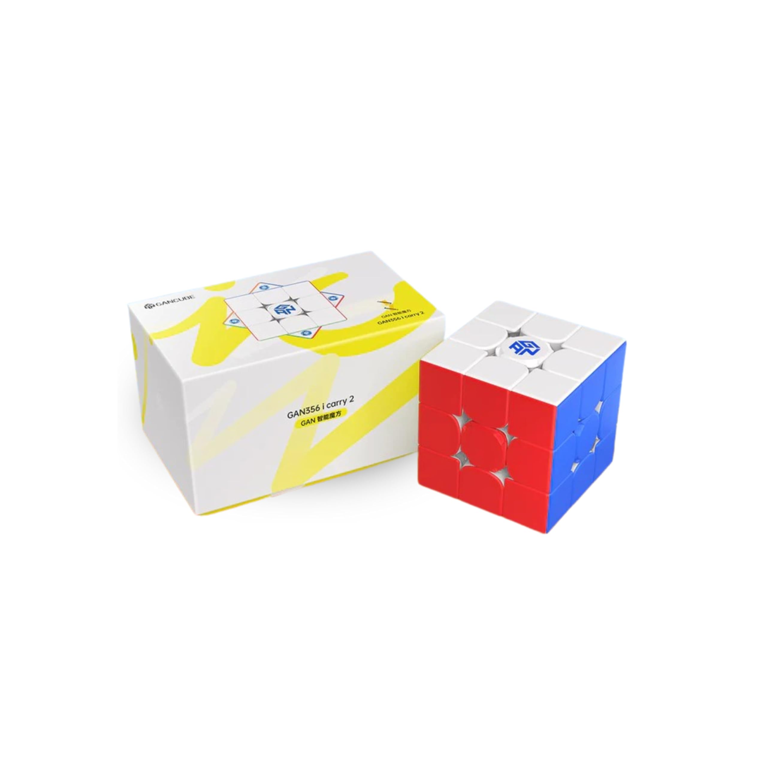 Cubuzzle Gan 356 iCarry 2 Frosted 3x3 Intelligent Smart Bluetooth Cube 2024 Model Rubik's Cube Screen free Brain Teaser Game, Mental Fitness IQ Puzzle, Stress Relief, Travel Toy, Gift for Kids Adults
