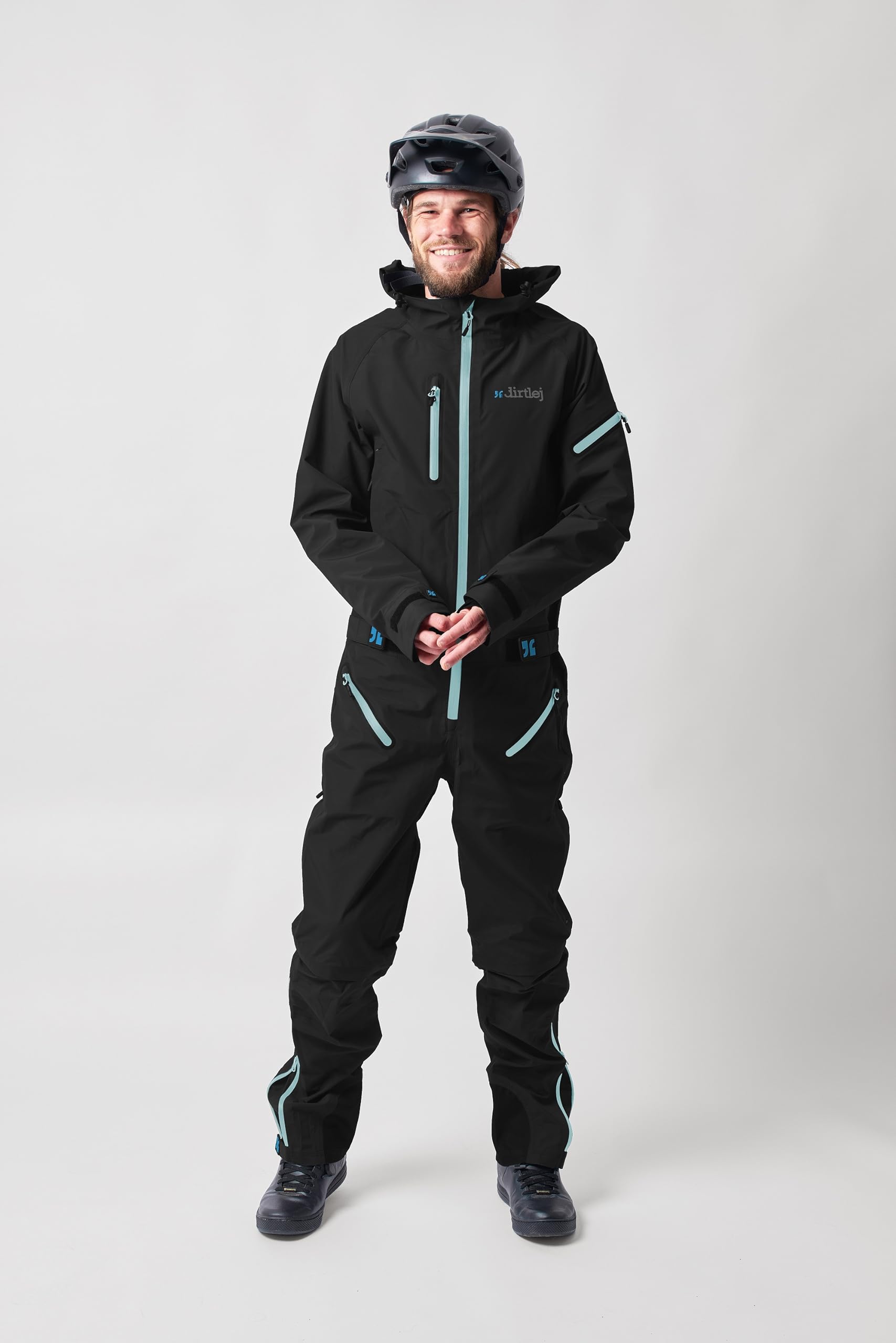 dirtsuit core edition blacklabel Matschoverall für Mountainbiker Herren, zip-off-Hose Größe (XXL)
