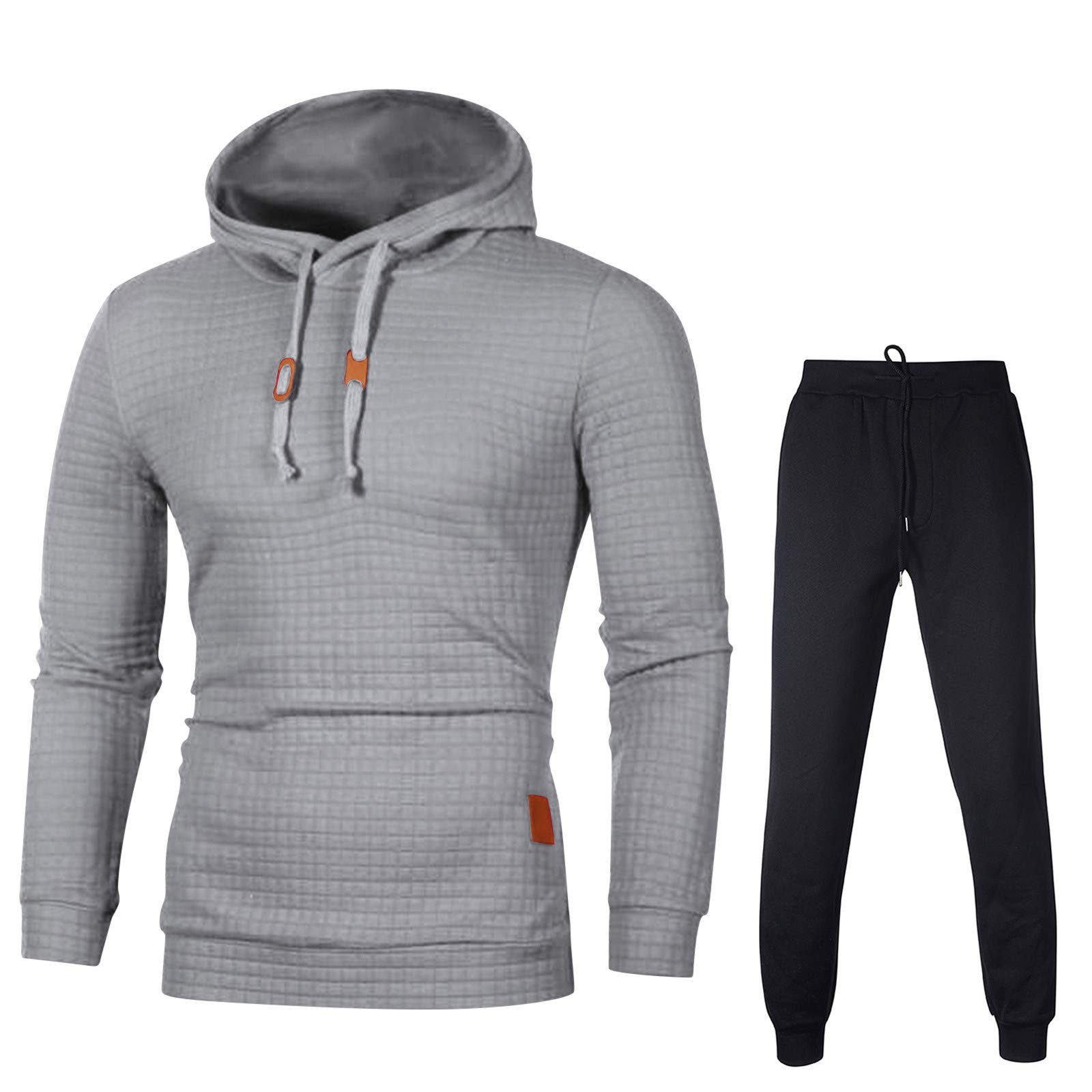 Hombre Conjunto con Capucha Sudadera Ajustada Top Pantalones Deportivos