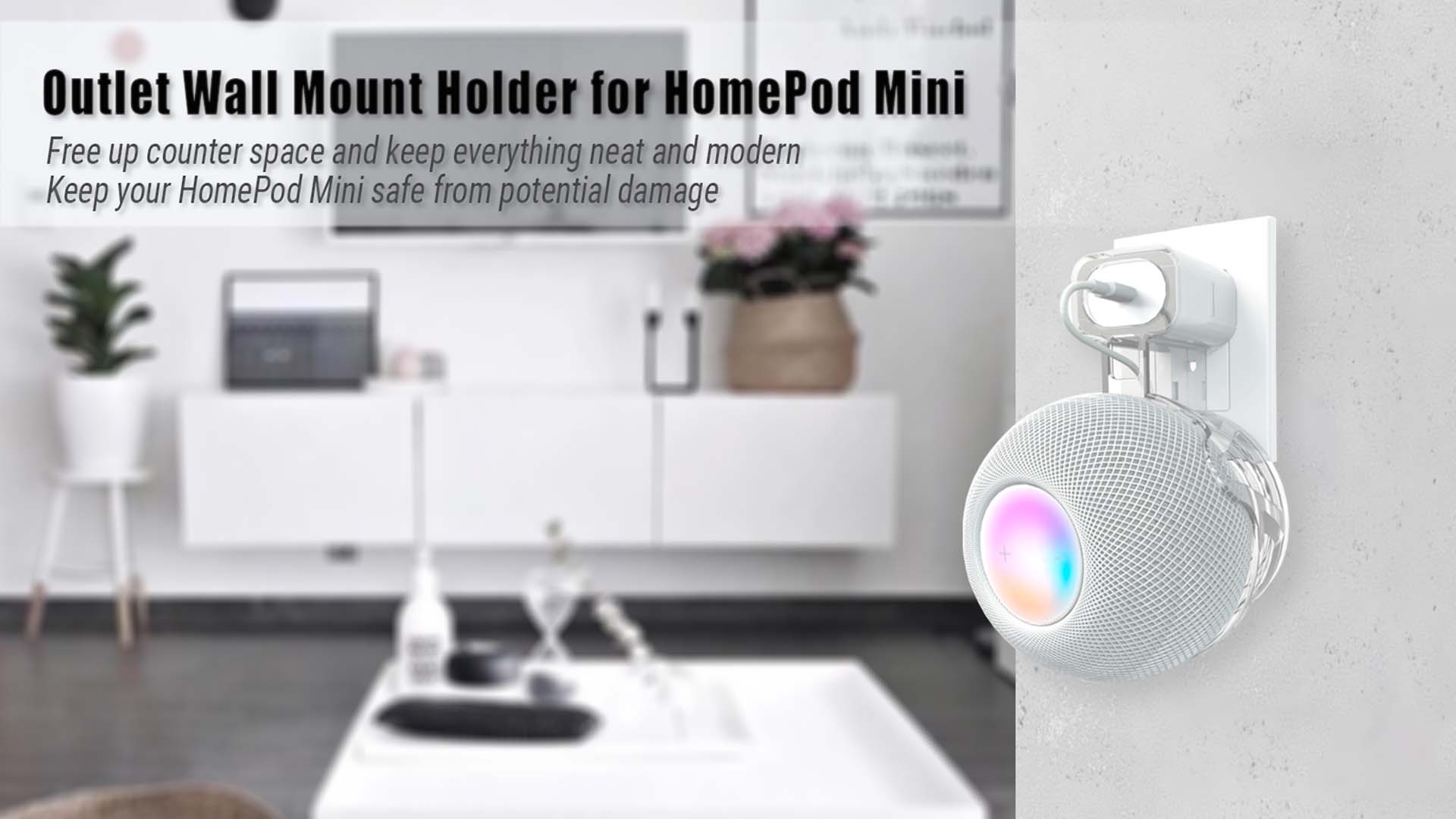 Amazon.com: HeyMoonTong Transparent Outlet Wall Mount Holder Stand