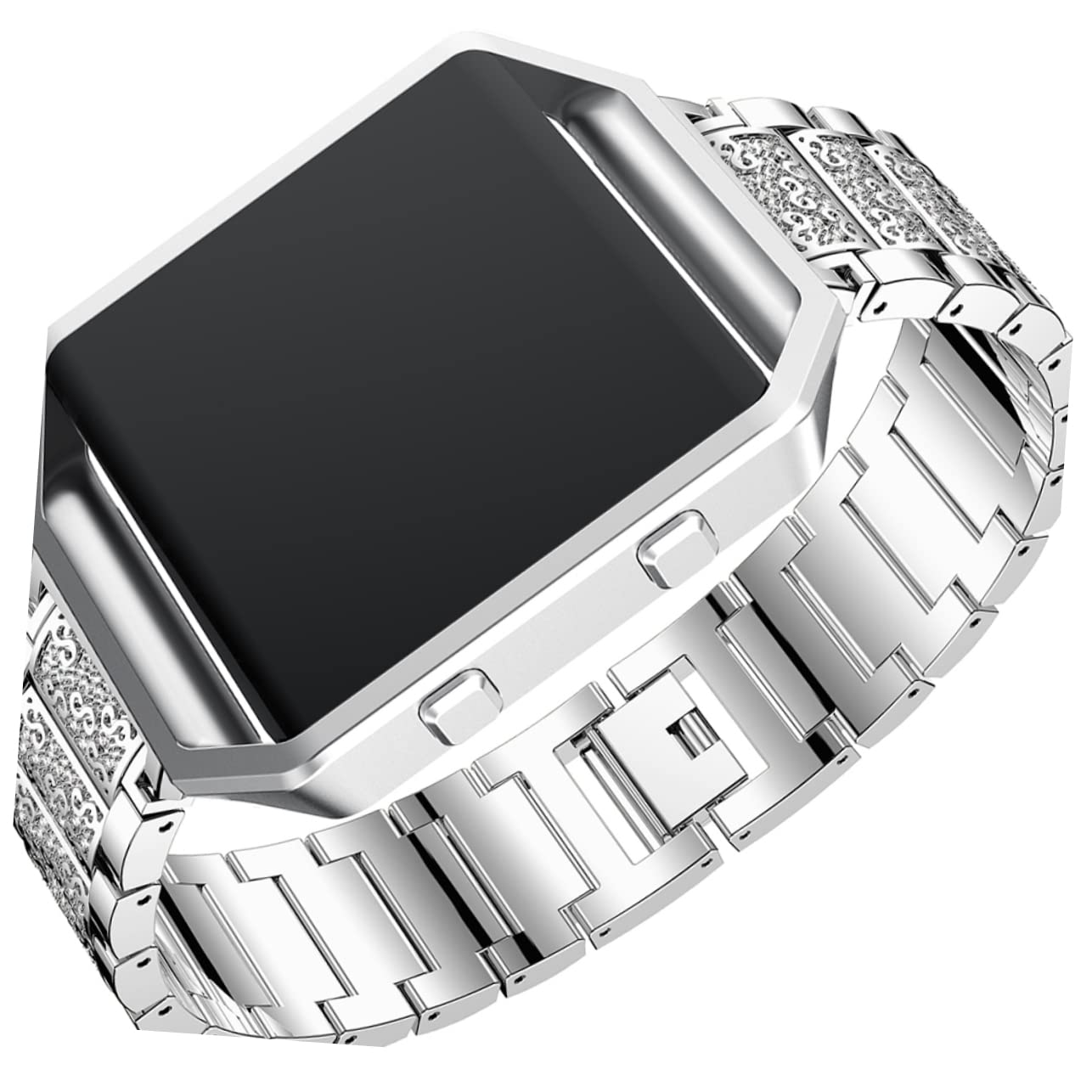 HOMSFOU bracelet de montre regarder intelligemment relojes inteligentes para mujer bracelets de montre-bracelet montres montre bracelet de remplacement bande de montre Silver
