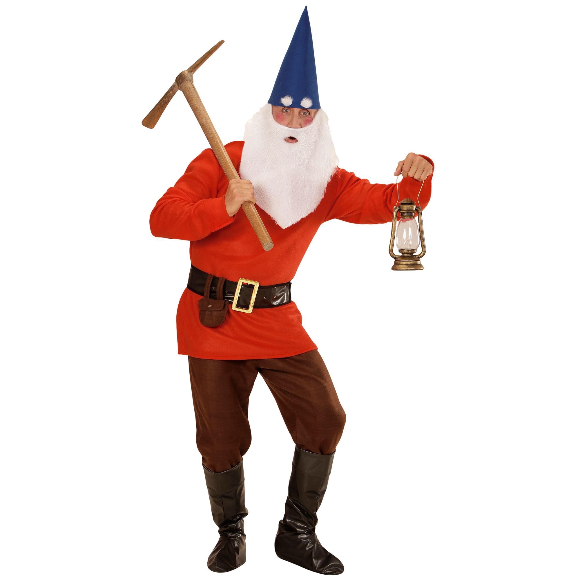 Widmann 01362 costume GNOMO ROSSO M | Mit Accessoires, detailreiche Kostüme für Karneval, Märchen, Fantasy und Mottopartys