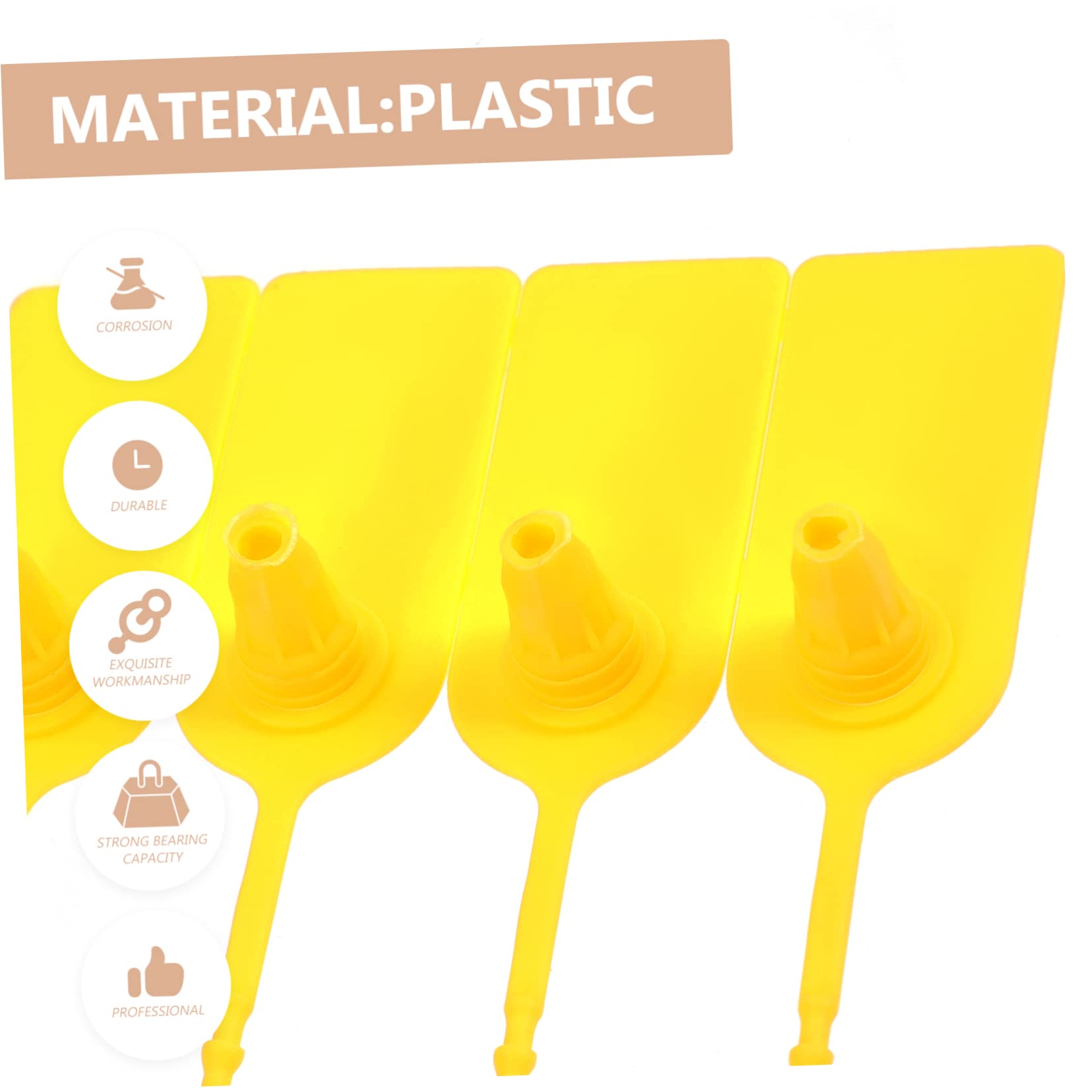 Tofficu Self-Locking Security Seals Ties 100pcs Tamper Seals for Signage Locks Heavy -time Use