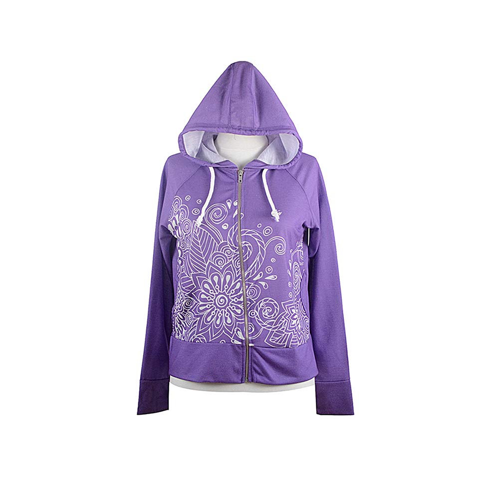 BiggDesignZip Up Hoodie for Women - Purple