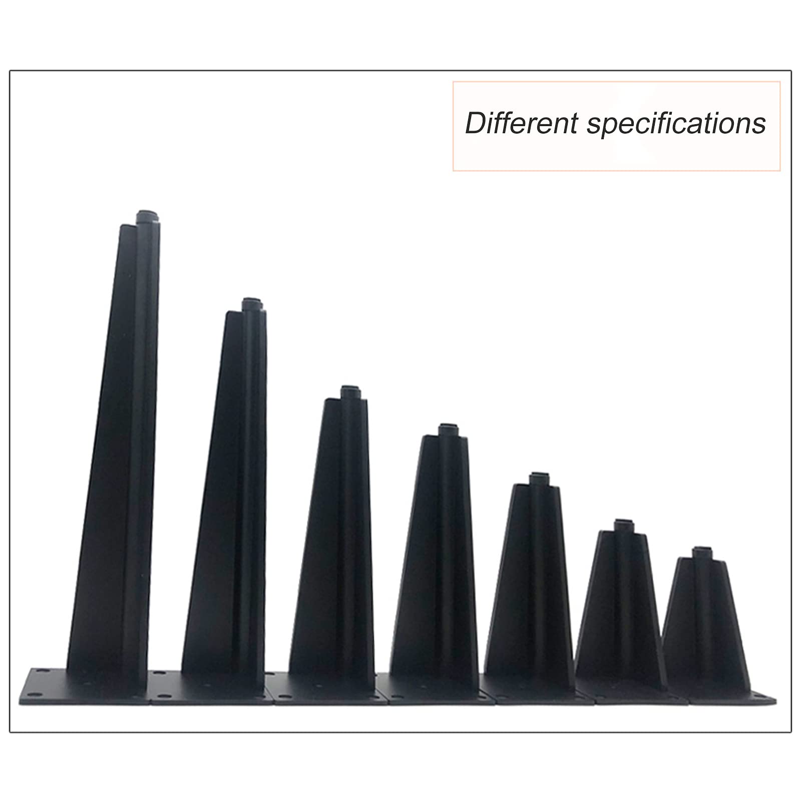 Patas Ajustables de Metal para mesas,Patas de Aluminio para armarios,Patas de Repuesto para Muebles de baño y Cocina,4 Piezas,Antideslizantes,para Mesa de Comedor,Mesa de Centro,Escrito