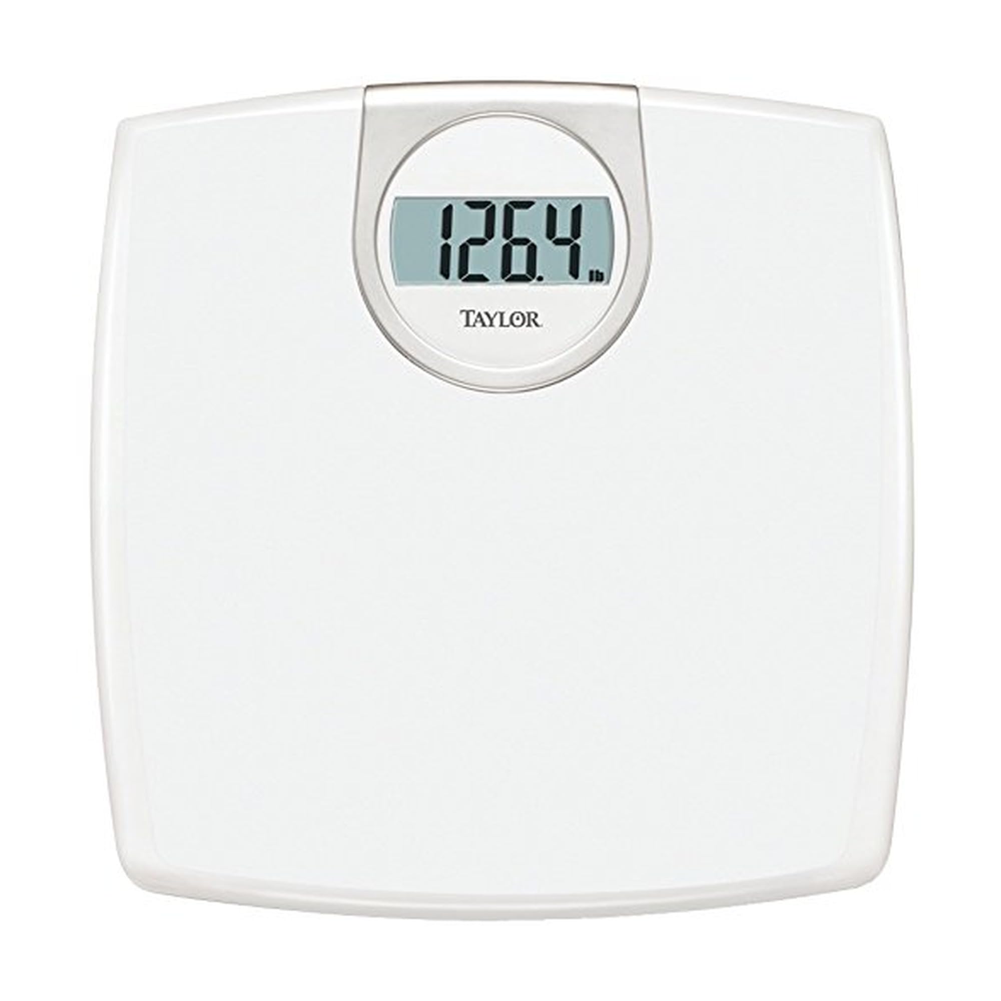 Taylor Digital 1 2-Inch LCD Bathroom Scale 330 Lb Capacity White