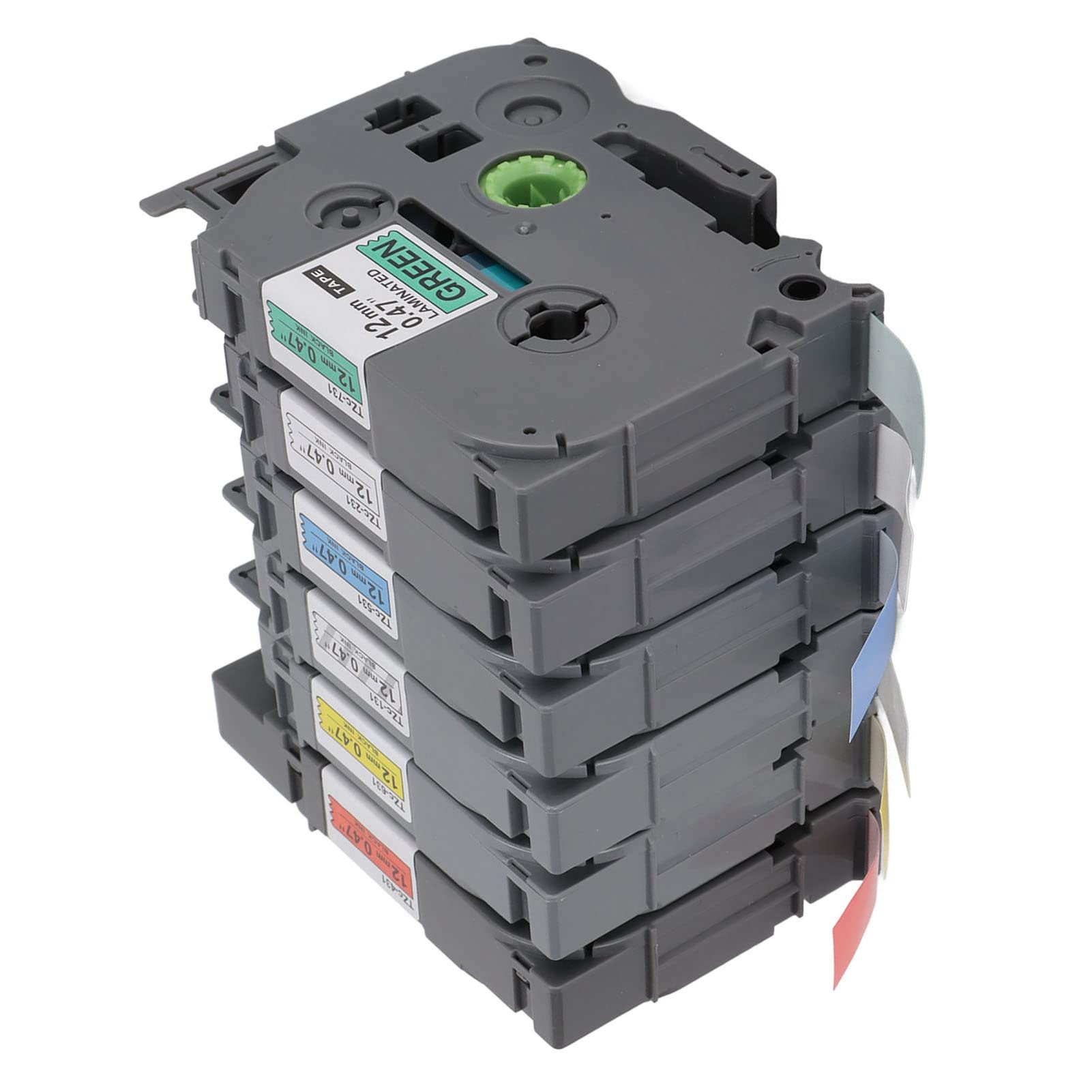 SIXRUN 12 Mm Etichettatrice Nastro, 6 Pezzi Trasparente TZ Stile per (6