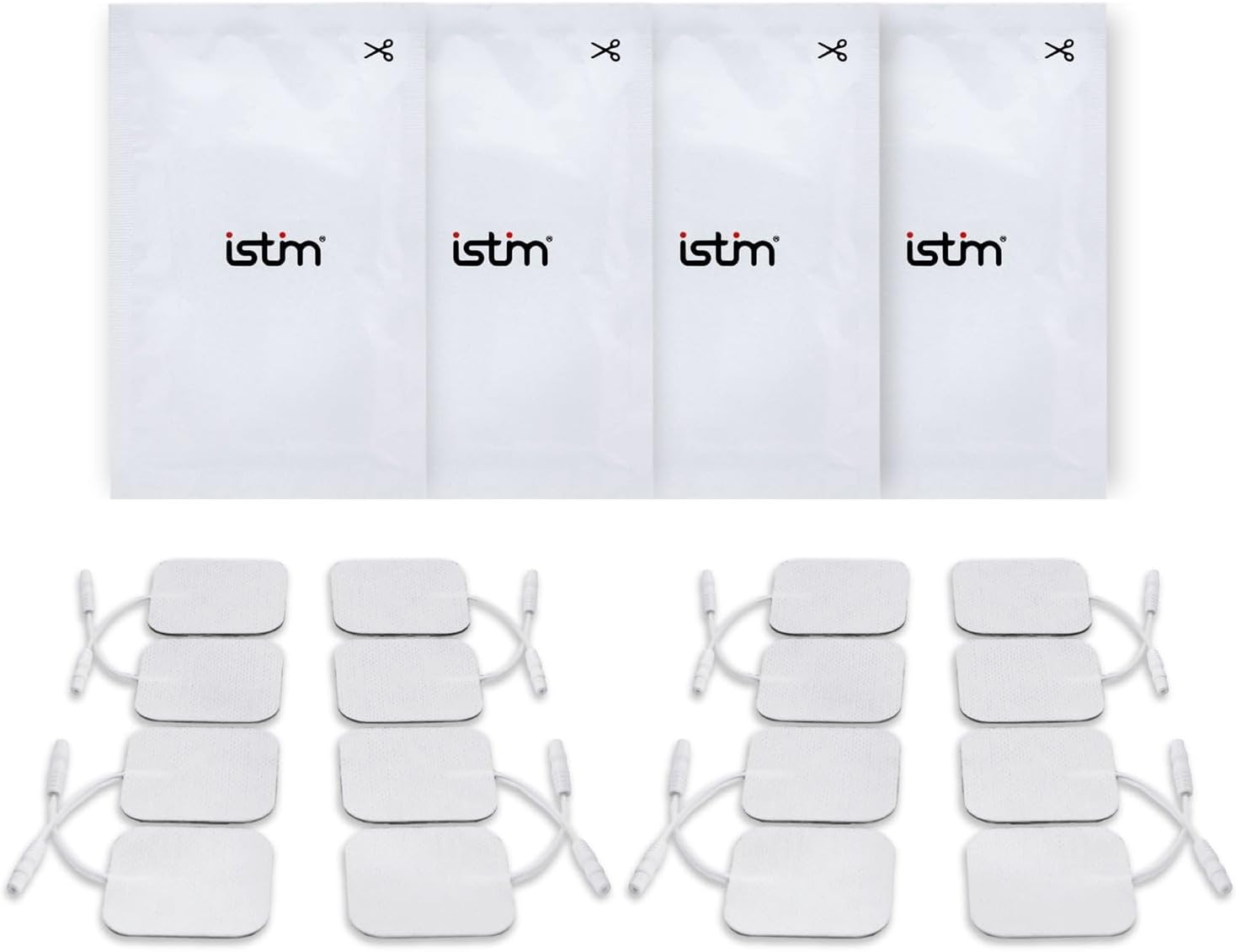 - iSTIM Super Soft 2"x2" TENS Unit Electrodes for TENS Massage EMS - 100% Japanese Gel (2"x2"-16 Pieces)