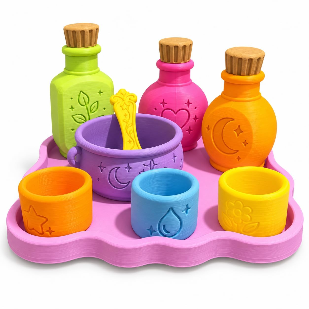 Magic Potion Sensory Play Set 3D Printed Potion Making Kit，A