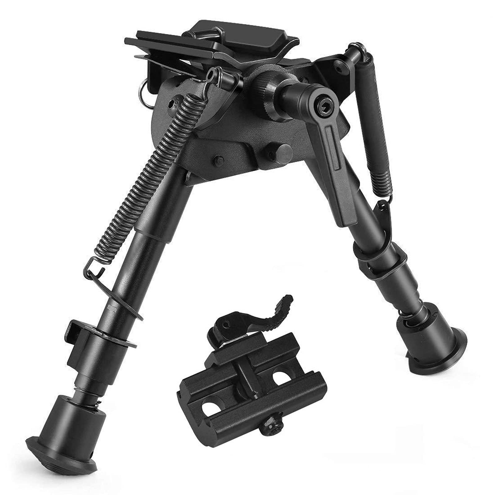 Freelight 6-9 Inch Tactical/Sniper Profile Adjustable Height Swivel Style Bipod Tilting Built in Podlock with QD Adapter