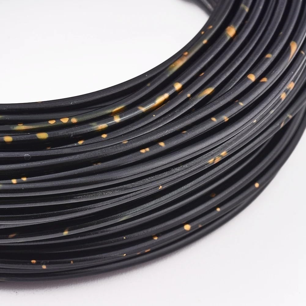 Druty rzemieślnicze z aluminium, Drut aluminiowy 1,5/2/2,5 mm Czarne zielone złoto rolka Półprodukty do biżuterii dla DIY Bransoletki Naszyjniki Kwiatowe(Green Mix Gold,1.5mm)