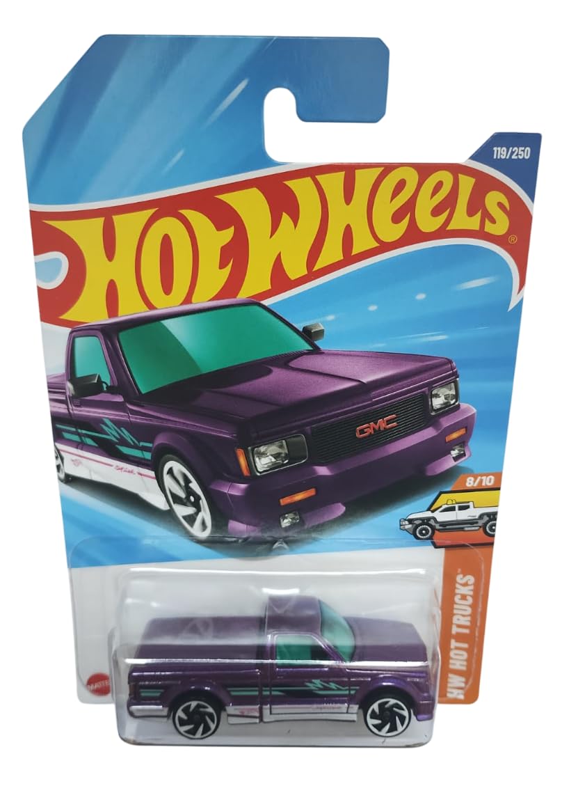 Amazon.com: Hot Wheels '91 GMC Syclone [Purple], HW Hot Trucks 8