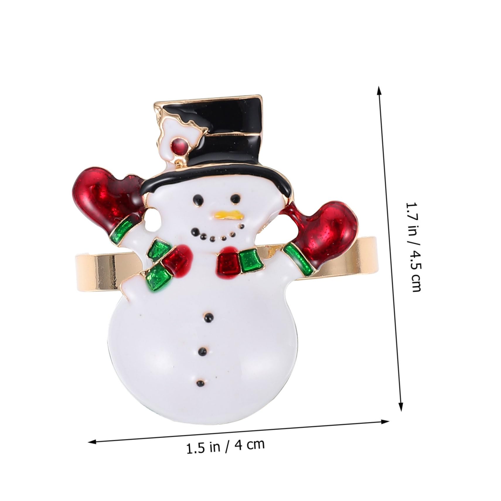 Amosfun 3 Set Di Porta Tovaglioli Natalizi A Forma Di Pupazzo Di Neve Eleganti Decorazioni Natalizie Per La Tavola Da Pranzo 4 Pezzi * 3