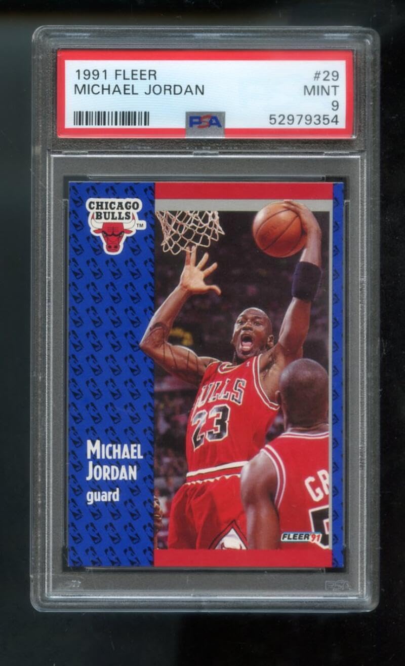 その他 Fleer Michael Jordan DOE PSA 9 1987 Fleer MICHAEL JORDAN #59 PSA 9 MINT 2nd Year Basketball Card