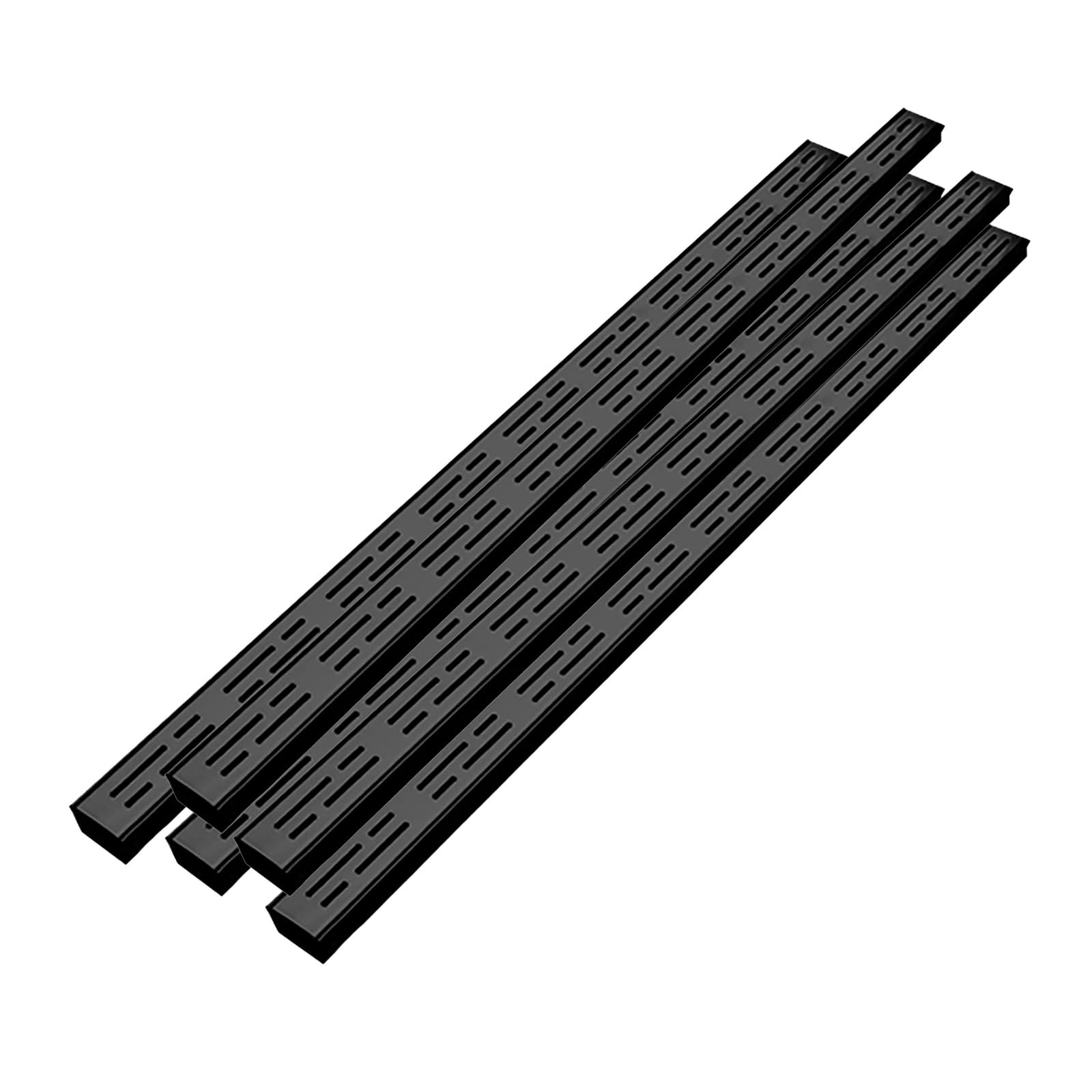 Ziaqewgep One Color 5Pcs Sus Drainage Channels And Grating System, Linear Drain Grate With Cover For Outdoor Use(5X5cm)