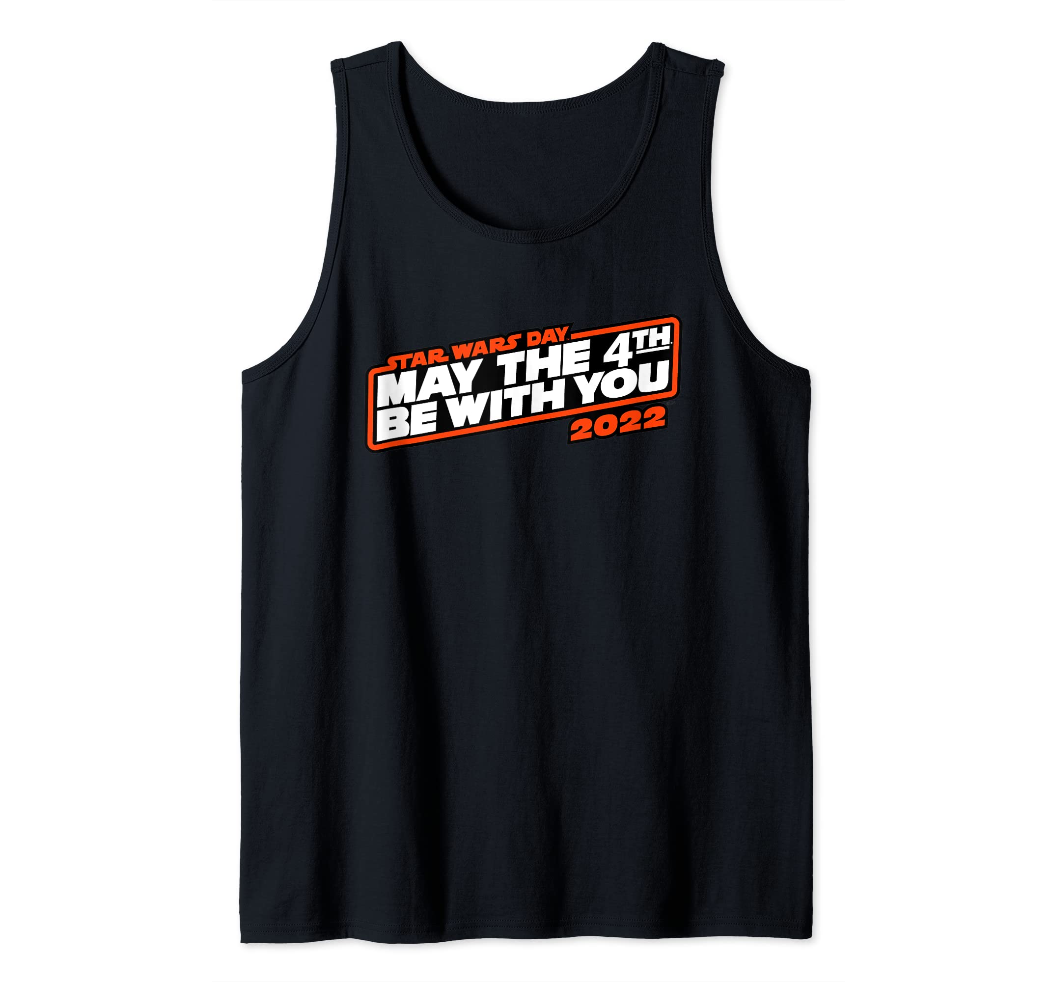 Camiseta Star Wars May The 4th Be With You 2022 sin mangas de algodón negro para coleccionistas 2