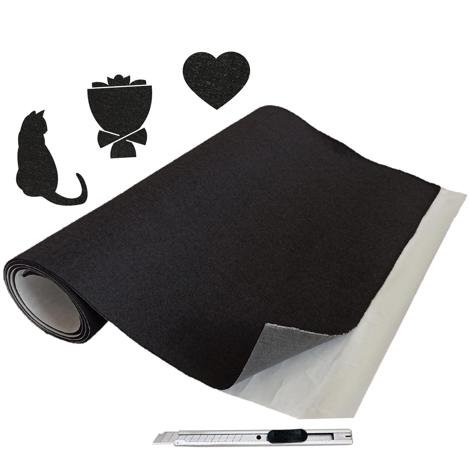 Rollo De Fieltro Adhesivo De 2mm Para Muebles, 40x200 Cm - Antideslizante, Protector De Suelos Y Paredes, Ideal Para Tapizar Y DIY