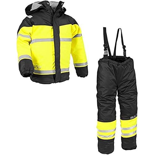Blaklader 486020039933C152 Rain Set Children, Size 12T, Black/Yellow