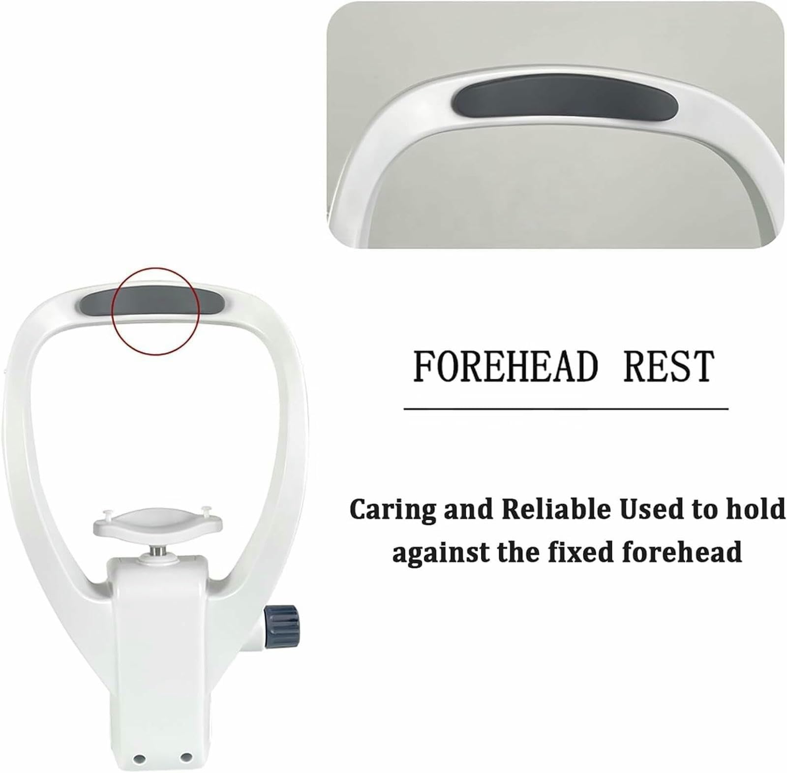 Supporto per Mento e Fronte per autorefrattometro - Staffa Regolabile - Accessorio optometrico Resistente per la Cura della Vista