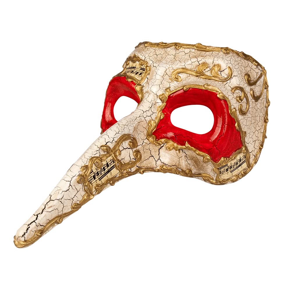 Boland 00282 – Mask With Nose, Venice, One Size, Gold/Red