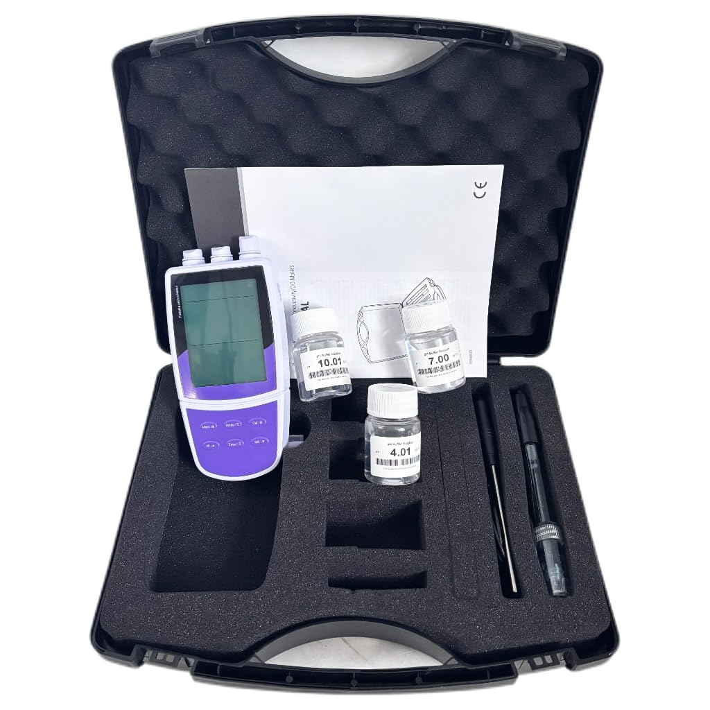 Lab pH Meter pH/MV Meter with Standard Calibration Liquid PH ORP Temperature Modes PH Range -2.000 to 20.000 Temperature Range 0 to 105°C/32 to 221°F Automatic Electrode Diagnosis
