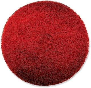 SC Johnson SJN319310 Ez Care Heavy Duty Scrub Pad - 16 in. Dia. - Red & Gray - Pack of 5
