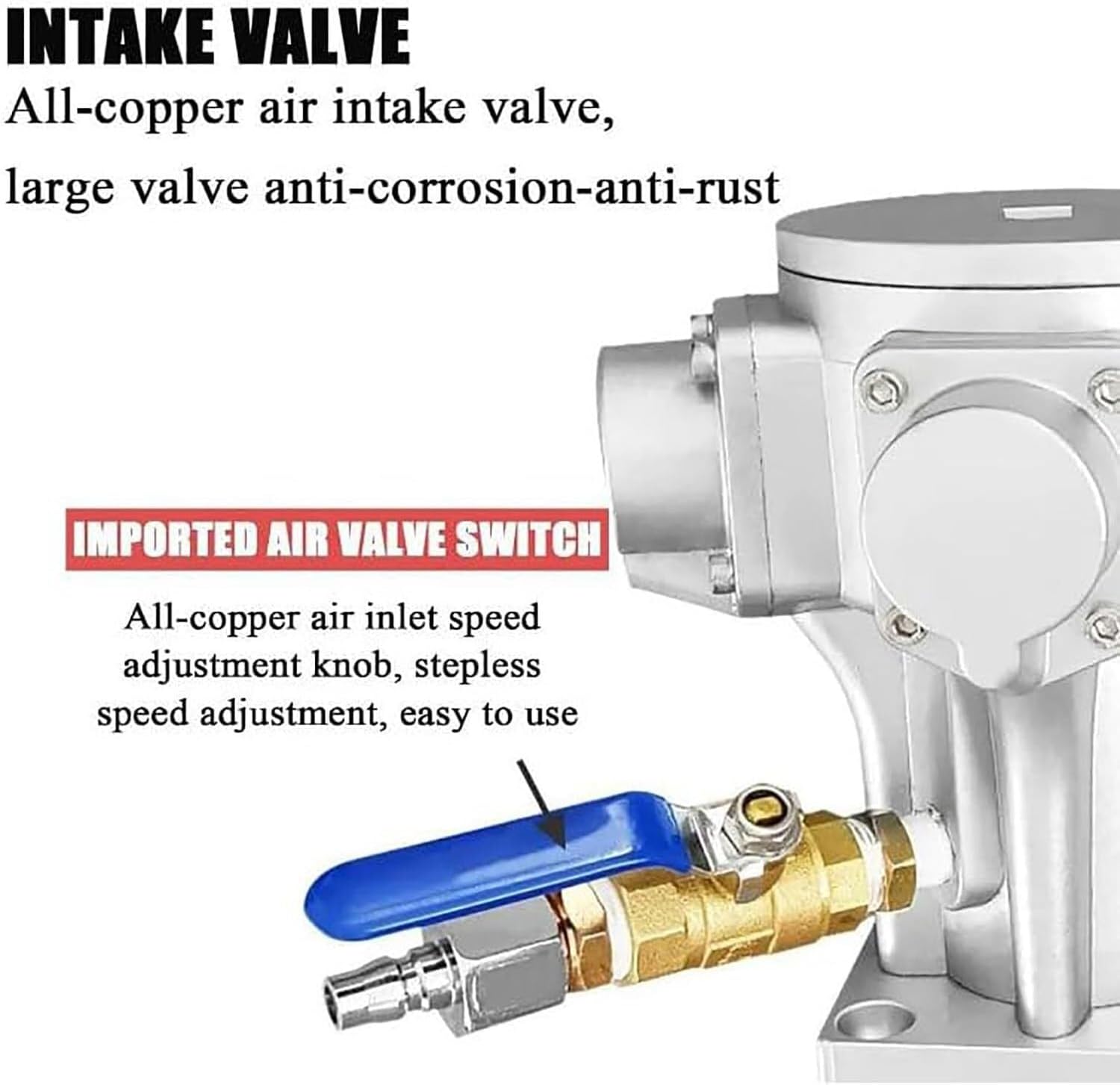 5シリンダーLBC空気圧ミキサー、撹拌棒直径20mm、960mmステンレス鋼撹拌棒+400mmインペラ、中粘度および高粘度溶液用