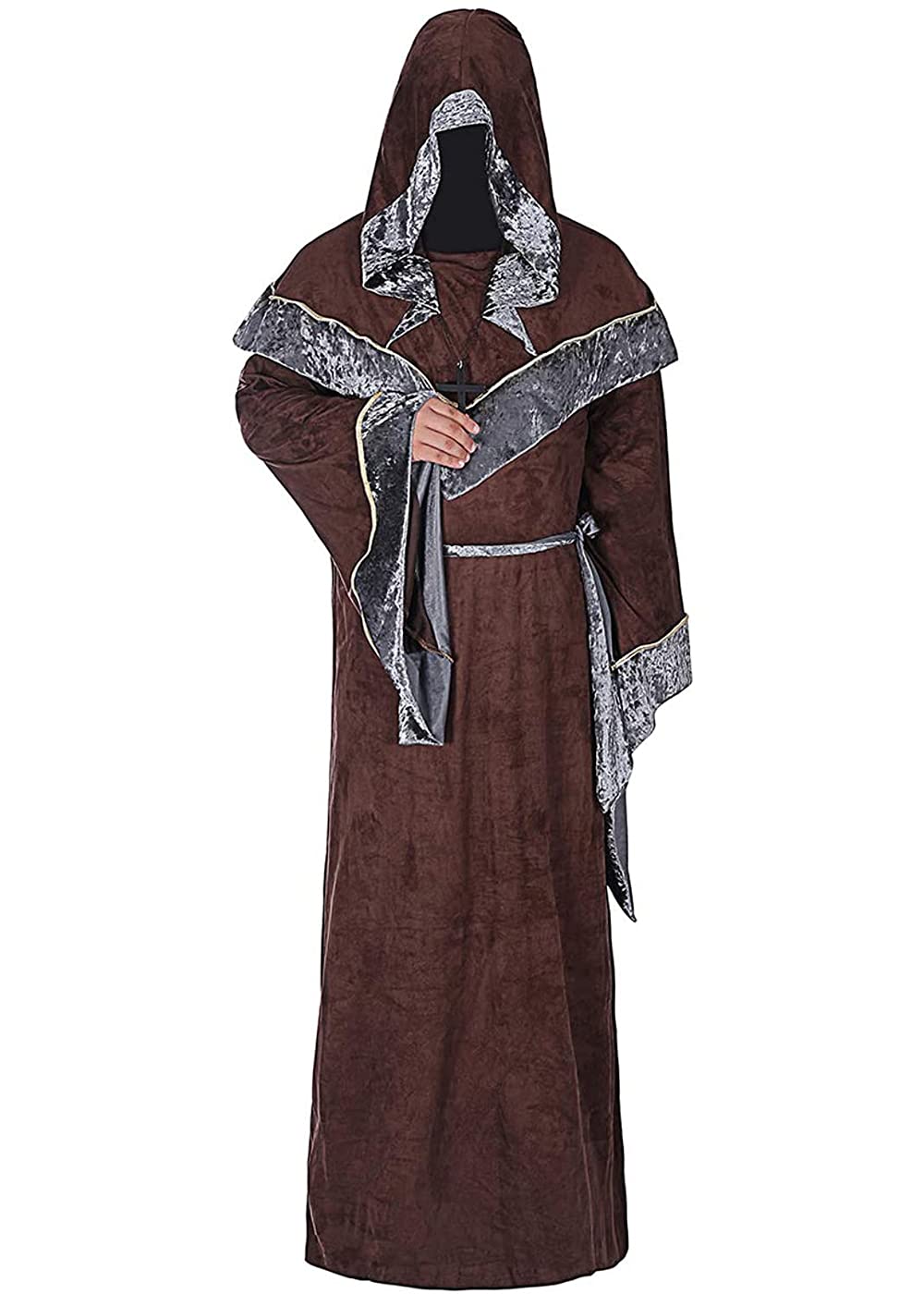 Liturgische Robe Herren - Priester Umhang Mit Stickerei S-5XL Für Kirche & Halloween