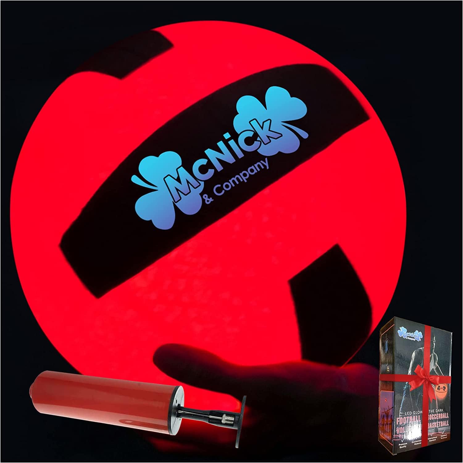 LED Glow in The Dark Volleyball LiteUp Glowing Beach Nightime Light