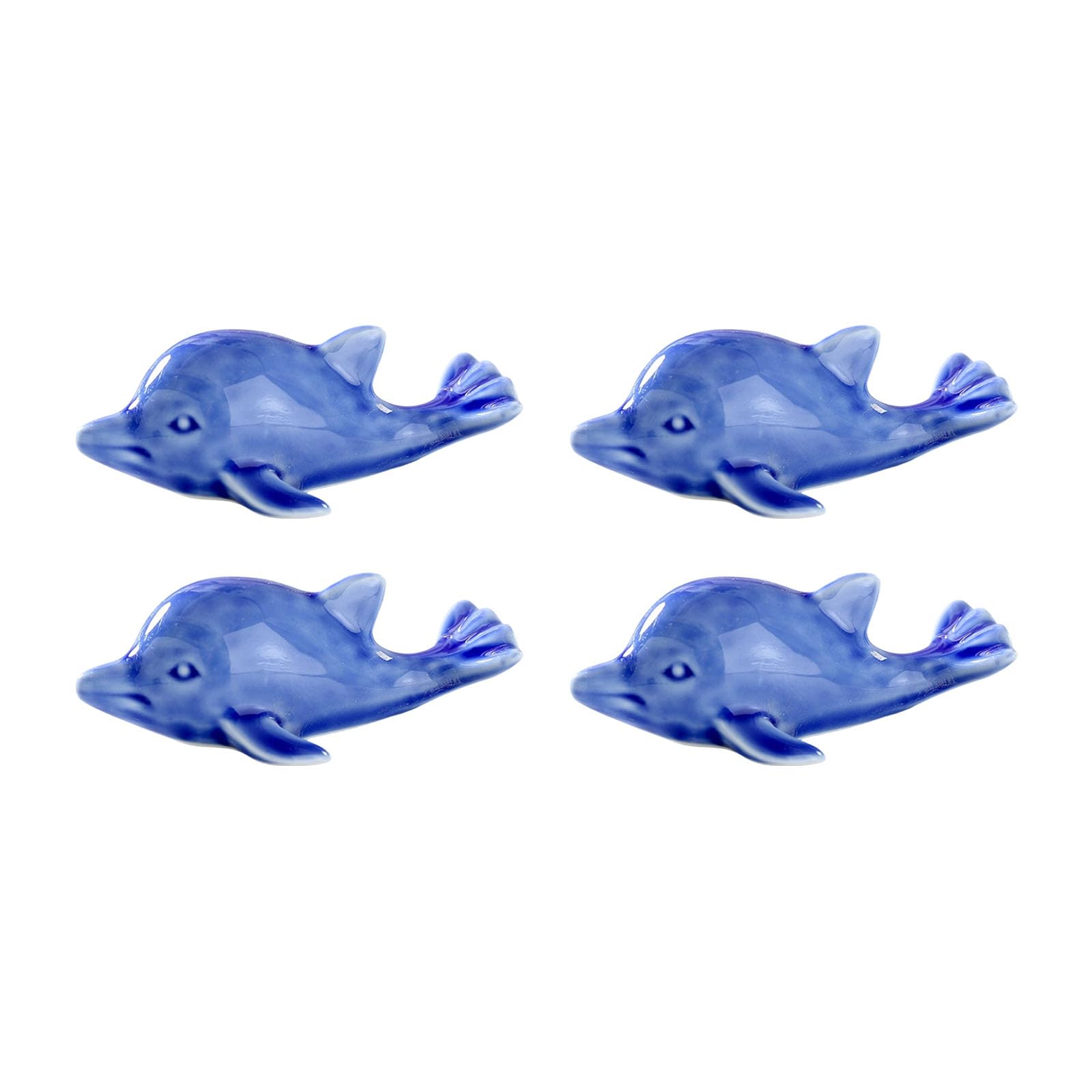Xjdzineq 4PCS Marine Life Inspired Ceramic Toilet Bolt Covers with Marine Patterns for Beach Bathroom Theme Easy Install Toilet Covers