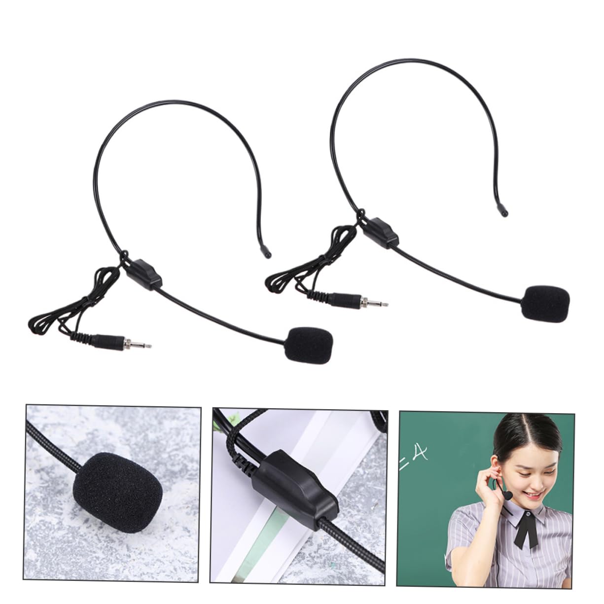 ULDIGI Microphone Headset for Speaker Head-Mounted Mic Amplifier Earhook Mic Accessory
