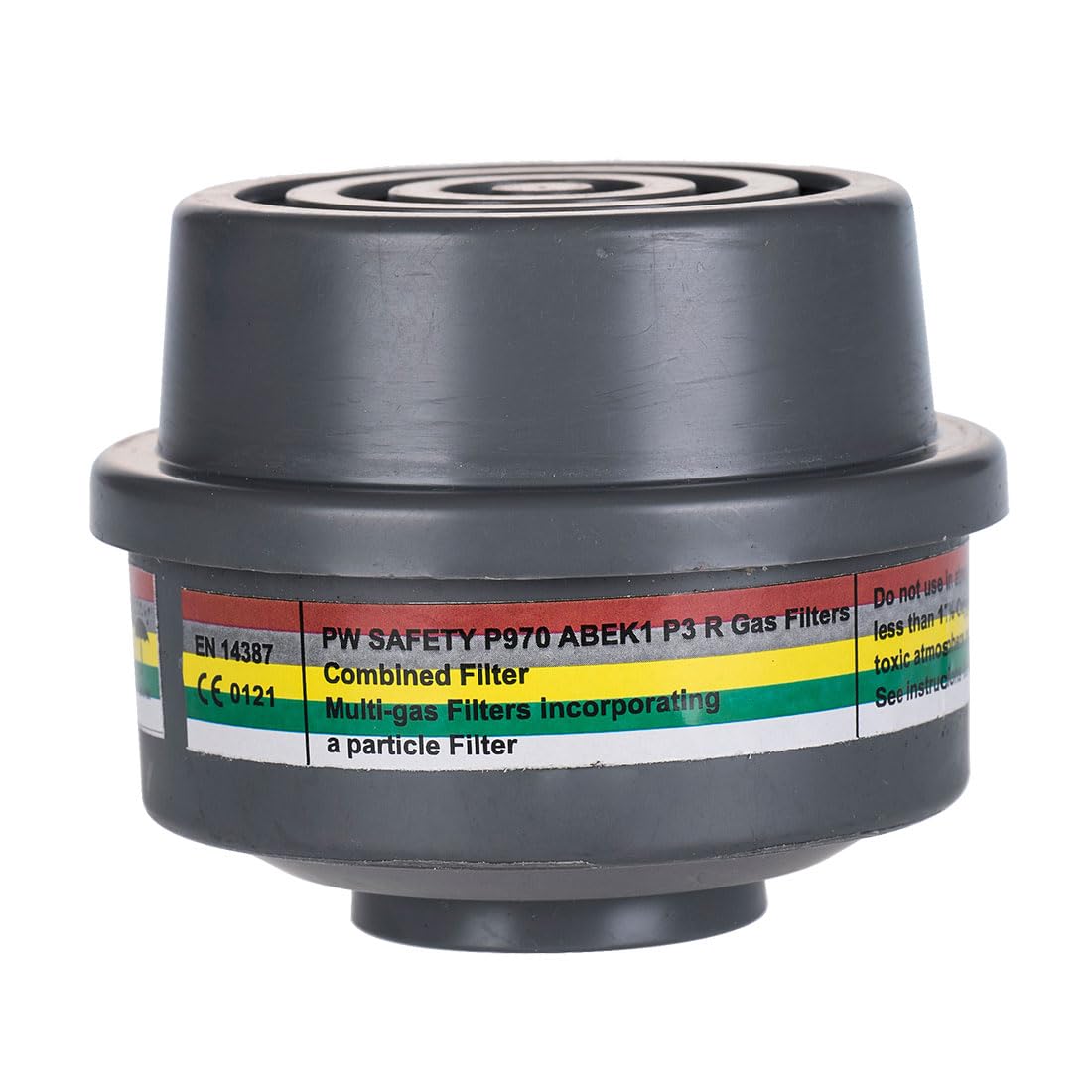 Portwest Filtro Combinado Abek1P3, Con Conexión De Rosca Especial, Color: Gris, P970GRR