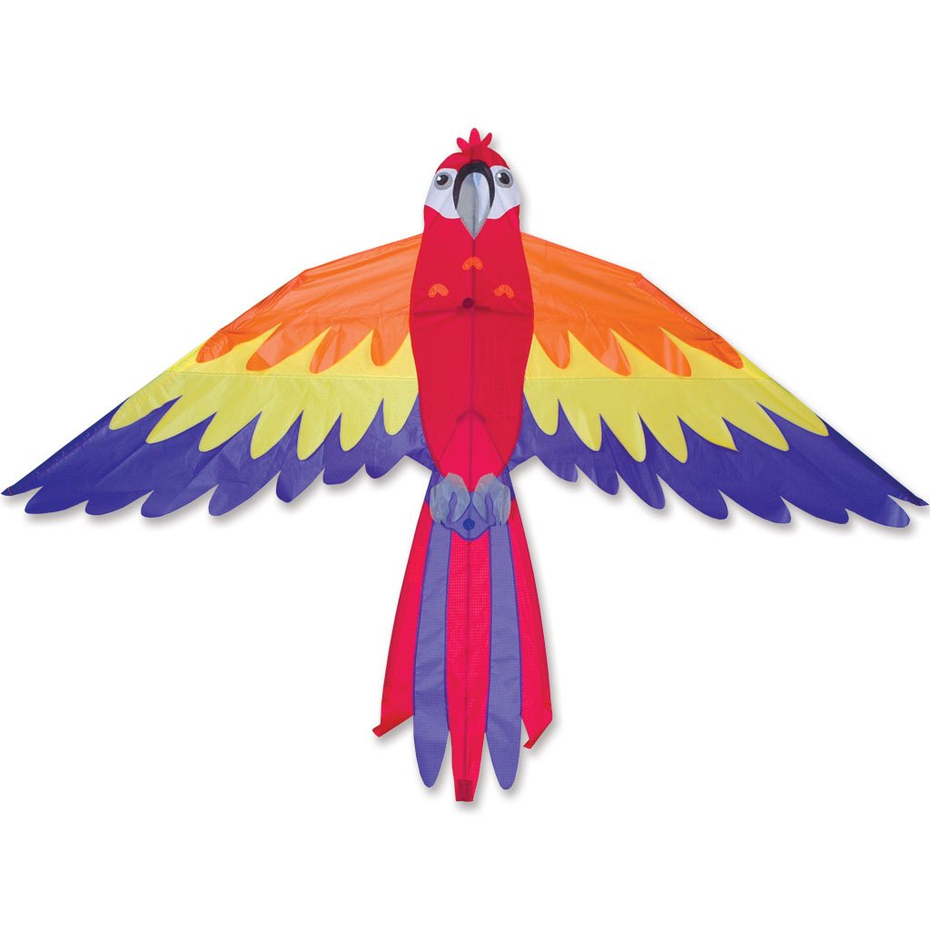 Premier Kites Macaw Bird Kite are Great Kites for Adults and Easy to Fly Kites for Kids | A Large Kite with a 70 Inch Wingspan and a 36 Inch Body with Bold Colors and Detailed Applique Work