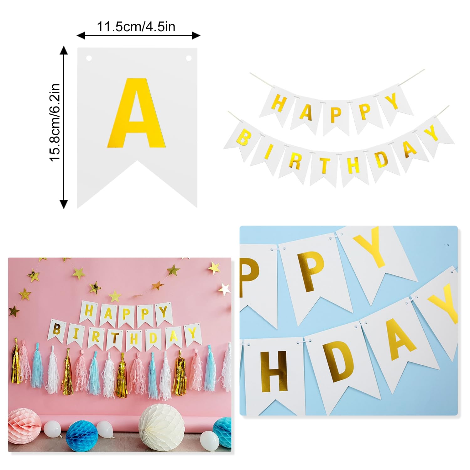 Decoration Anniversaire 40 Ans Homme Femmes, Or Blanc Ballons Anniversaire 40 Ans Avec Deco 40 Ans Bannière De Joyeux Anniversaire, Ballon 40 Ans Anniversaire Pour 40e Deco Anniversaire Réutilisable