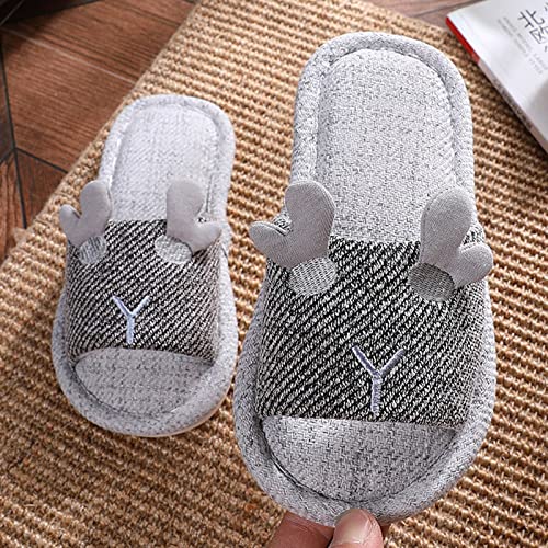 Girls Sandals Children Slippers Children Linen Slippers Indoor Home Cotton And Linen Soft Sole Girls Comfy2