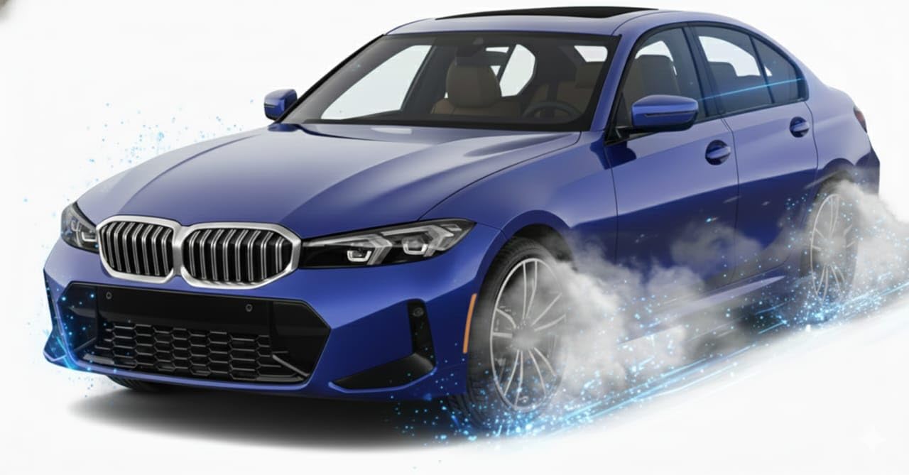 Pullback B.M.W.Model car Toy for Kids, diecast Metal, openable Doors, in Random Color, Pack of 1 car with 1 Storage Box -2