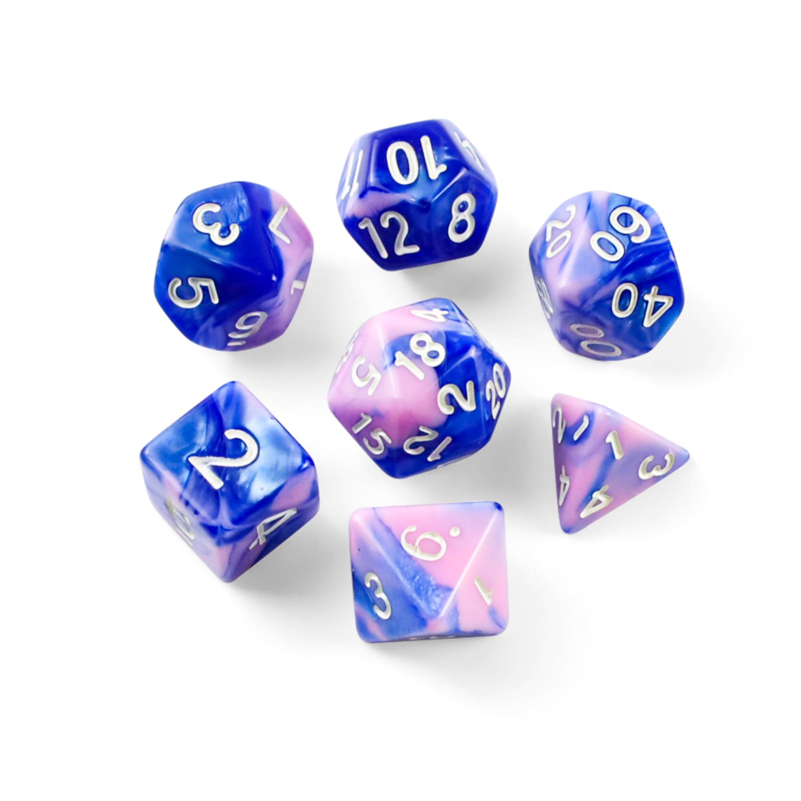 QUTHZZHY D6 Würfel Set, Polyedrische Würfel, 10 DND Dice Spi