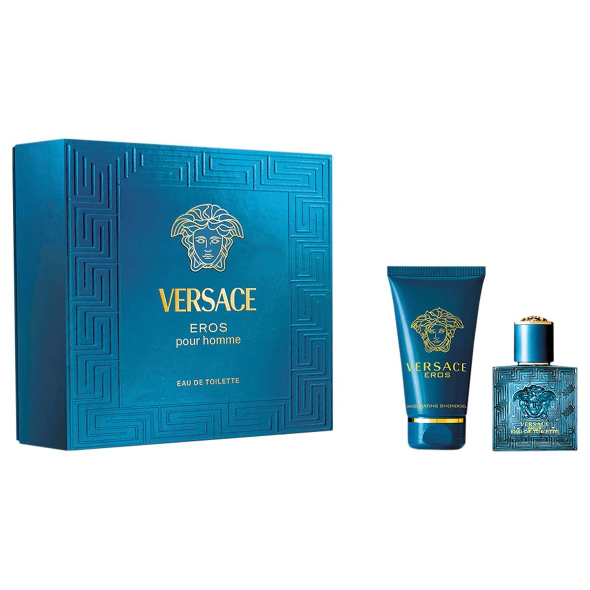 Versace Eros Eau de Toilette Geschenkset – Duftduo mit 30 ml EDT und 50 ml Duschgel