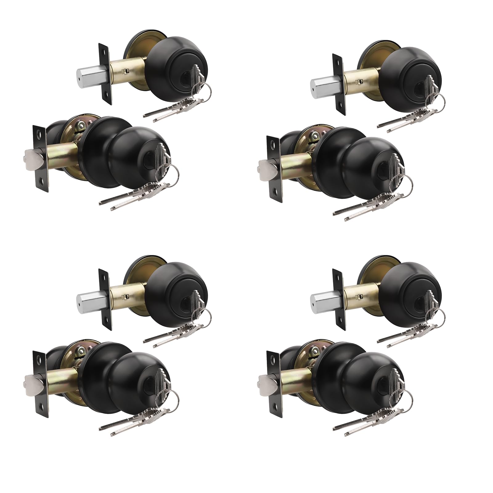 Stainless Steel Door Knobs - Keyed Alike Locks -30