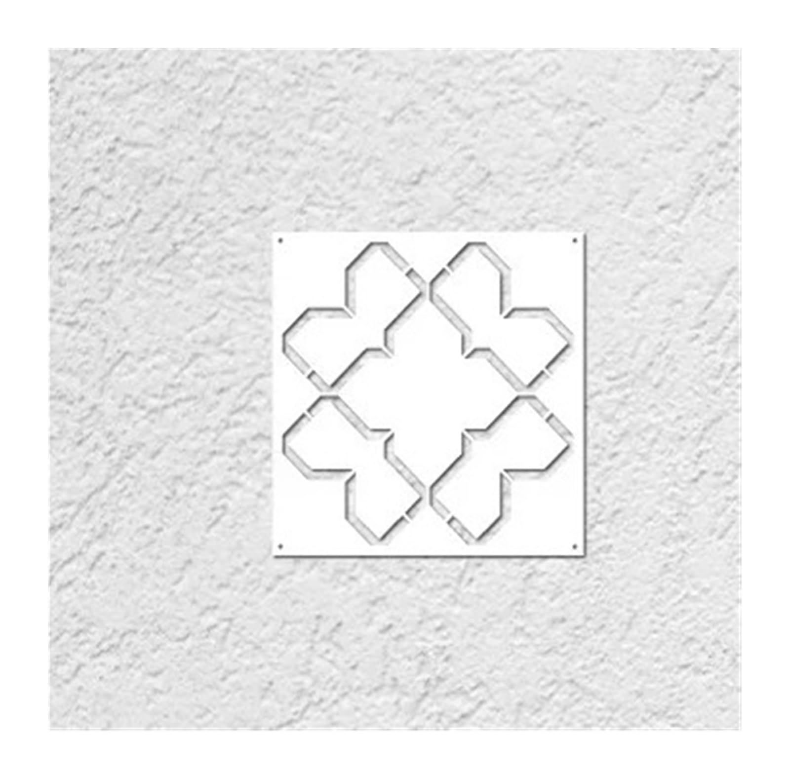 modello di parete per la pittura, Stencil da muro for pitturare decorazioni, mobili, pavimenti, dimensioni multiple(M 40cmX40cm - A)