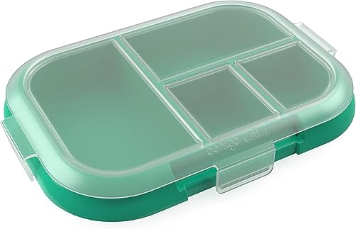 Bentgo Bandeja de enfriamiento para niños con cubierta transparente, reutilizable, sin BPA, recipiente de preparación de comidas de 4 compartimentos