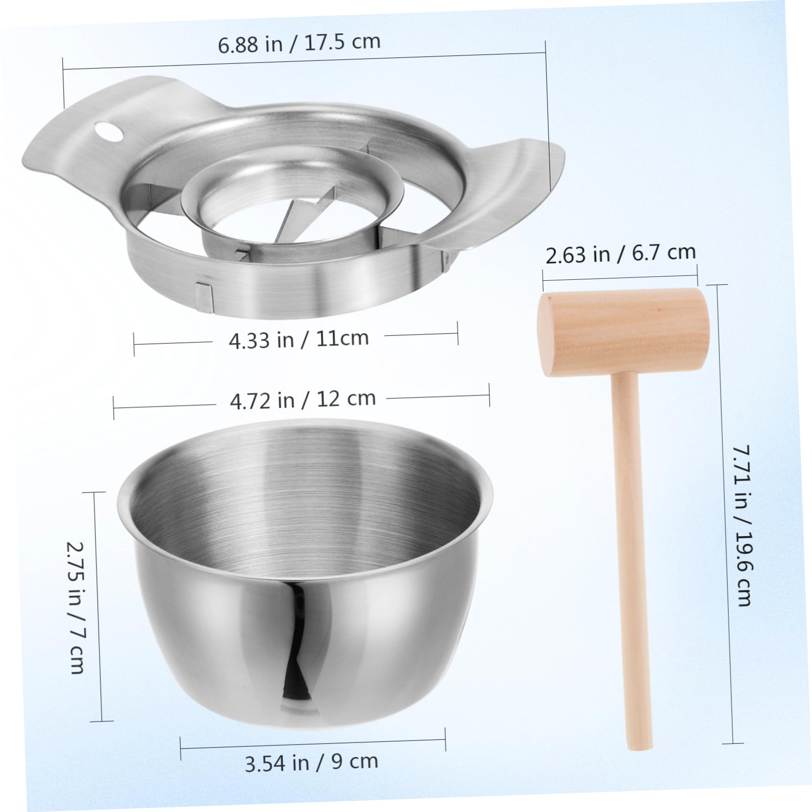 UPKOCH Pomegranate Peeler Pomegranate Arils Removal Tool Pomegranate Deseeder Peeling Tool Fruit Pomegranate Juicer with Bowl and Wooden Hammer